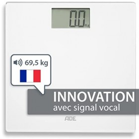 ADE Pèse-personne parlant numérique | idéal pour les aveugles, les malvoyants et les personnes âgées | très grand écran | cap