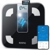 RENPHO Balance Pese Personne Solar Pese Personnes Sans Pile, Bluetooth Balance Connectée avec App, 13 Analyses de la Composit