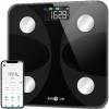 RUNSTAR Balance pour le poids corporel et le pourcentage de graisse, balance intelligente de salle de bain numérique ultra-pr