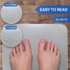 INEVIFIT Pèse-personne, balance de corps numérique très précise, mesure le poids pour plusieurs utilisateurs. argent grande p