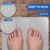 INEVIFIT Pèse-personne, balance de corps numérique très précise, mesure le poids pour plusieurs utilisateurs. argent grande p