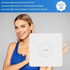 Homebuds Pèse Personne Numérique, Se concentrant sur la technologie de haute précision pour le pesage depuis 2001, LED crista