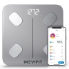 INEVIFIT Balance de graisse corporelle intelligente, analyseur de composition corporelle de salle de bain numérique Bluetooth