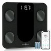 Runstar Pèse-personne numérique intelligent Bluetooth pour salle de bain avec analyseur de composition corporelle 13 fonction