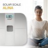 Korona 73165 Pèse-personne solaire ALINA | Balance sans pile | Génère de lénergie grâce à un panneau solaire | Durable | Cap