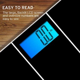 Etekcity Balance Pese Personne Numérique, Pese Personnes avec lAffichage LCD Claire et Lisible, Step On/Auto Arrêt, 180kg/40