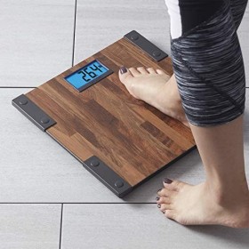 Taylor Digital 440 lb Capacity Bathroom Scale Farmhouse Wood