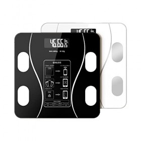 Balances de graisse corporelle Bluetooth, balances de bain numériques intelligentes pour analyseur de composition corporelle 