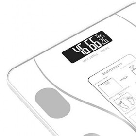 Balances de graisse corporelle Bluetooth, balances de bain numériques intelligentes pour analyseur de composition corporelle 