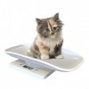 Nuscen Pèse-personne numérique pour animaux domestiques, 10 kg, balance électronique pour bébés, chiots, chatons, balance de 