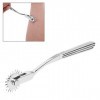 Wartenberg Neuro Pinwheel, Zine Alloy Neurological Pinwheel Rolling Fan 22 Pointes en Métal Médical pour les Tests de sensibi