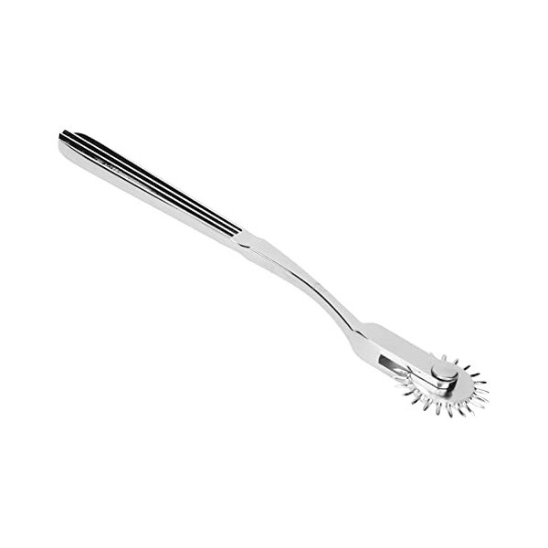 Wartenberg Pinwheel, 22 Spikes Metal Compact Zine Alloy Neurological Pinwheel Portable Ergonomic Rolling Fan for Acupuncture 