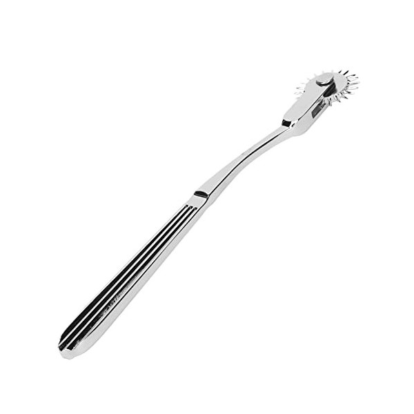 Wartenberg Pinwheel, 22 Spikes Metal Compact Zine Alloy Neurological Pinwheel Portable Ergonomic Rolling Fan for Acupuncture 