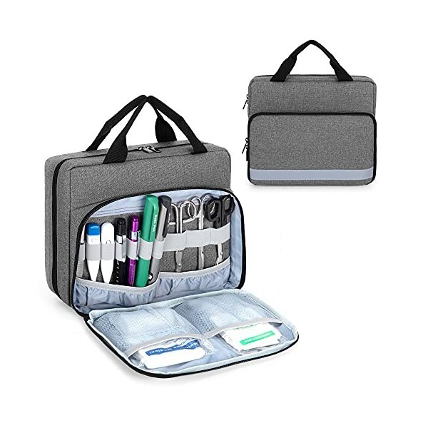 Trunab Sac Stethoscope Etui Stéthoscope, Compatible avec 3M Littmann/MDF/ADC et Autres Accessoires, Trousse Premier Secours V