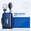 AIESI® Sphygmomanomètre Manuel Professionnel Anéroïde Tensiomètre classique pour les adultes avec stéthoscope PRECISION A5, G