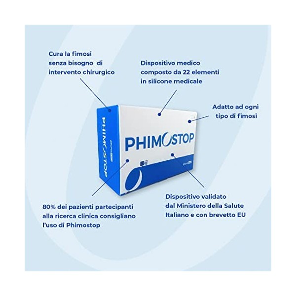 PHIMOSTOP 4ème génération - 22 tubes - Dispositif médical pour le traitement du phimosis validé par le Ministère de la Santé