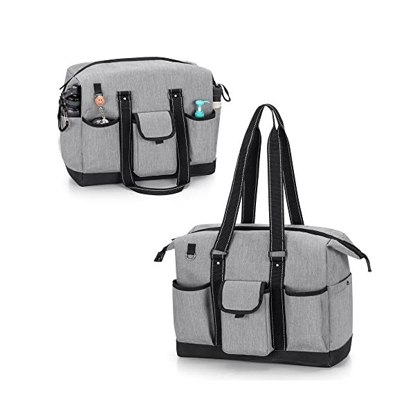 Damero Sac dinfirmière pour fournitures de travail, sacs médicaux avec pochette pour ordinateur portable pour infirmière, ét