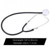 Cutiolly Stéthoscope Enfant Jouet,Stéthoscope Factice,Stéthoscope Noir,Mini Stéthoscope,Jouet de Stéthoscope de Travail pour 