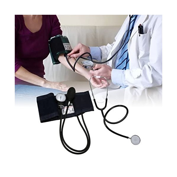 Tensiomètre à Bras Supérieur, Stéthoscope Médical Mesure Précise Sphygmomanomètre à Brassard Manuel Professionnel pour Usage 