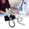 Tensiomètre à Bras Supérieur, Stéthoscope Médical Mesure Précise Sphygmomanomètre à Brassard Manuel Professionnel pour Usage 