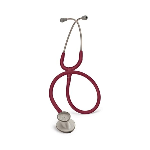 3M Littmann Lightweight II S.E. Stéthoscopes, Tubulure Bordeaux, 71 Cm, 2451 + GIMA ÉTUI CLASSIC pour stéthoscope - Bordeaux.