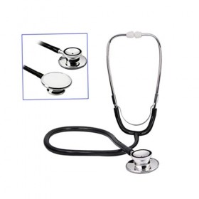 NIDONE Stéthoscope à Deux têtes, stéthoscope Lumineux Clinique en Aluminium Polyvalent, avec Instructions pour Les Profession