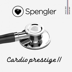 SPENGLER Cardioprestige II, Stéthoscope de Diagnostic Médical, Simple Pavillon en Acier inoxydable, Qualité Acoustique Except