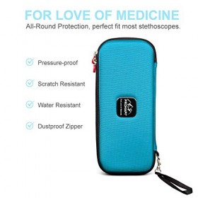 Prohapi Étui rigide pour stéthoscope avec emplacement pour carte didentité Compatible avec les stéthoscope 3M Littmann/ADC/O