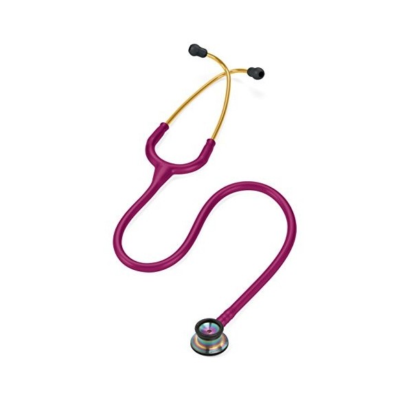 3M Littmann Stéthoscope Classic II Nouveau-Né 2157 Rainbow Edition, Tubulure Framboise