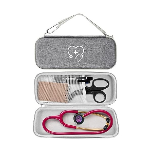 Procase Étui Antichoc pour 3M Littmann Cardiology III, Classic III, Classic II, Lightweight II S.E, Master Cardiology, avec P