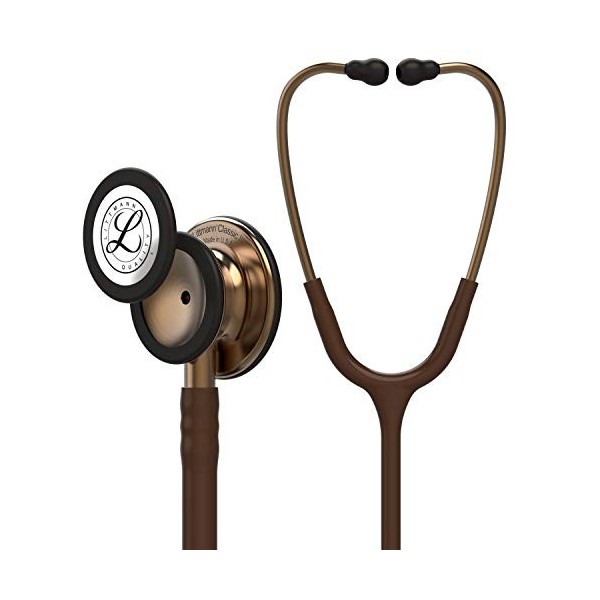 3M Littmann® Classic III Stethoscope de surveillance avec gravure laser gratuite, Chocolat - Cuivre - 5809
