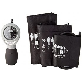 Kit de L’Urgentiste à 3 Brassards Adc Diagnostix Multikuf 731, Sphygmomanomètre Anéroïde Palmaire Professionnel 19-50 Cm , N
