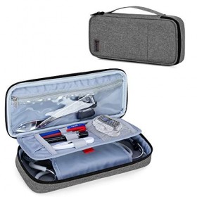 Trunab Sac Stethoscope Etui Stéthoscope Trousse Gris avec Pochette Intérieur, Compatible avec 3M Littmann/MDF/ADC et Autres A