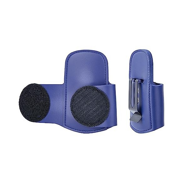 SUPERFINDINGS Support de Stéthoscope en Similicuir avec Clip en Fer Bleu Nuit Support de Stéthoscope Parfait pour Les Médecin