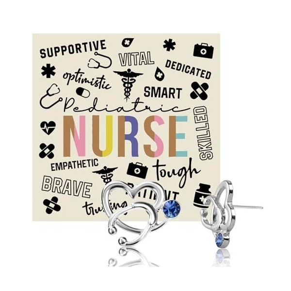 KUIYAI Stéthoscope médical pour infirmière, pédiatrique, cadeau dinfirmière, cadeau de remise de diplôme, Cuivre