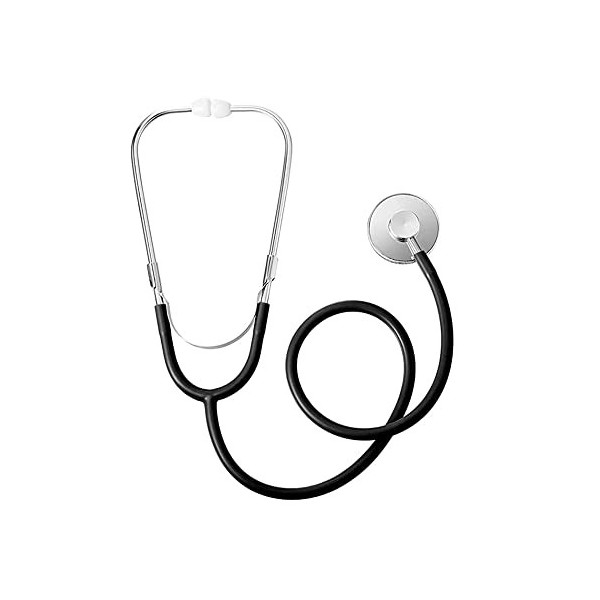 CYUaoao Stéthoscope Enfant Jouet avec Earbuds Silicone Stéthoscope en Aluminium à Une Extrémité Mini Stéthoscope pour Cosplay