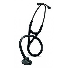 3M Littmann Stéthoscope Master Cardiology 2161 Noir - Black Edition + GIMA ÉTUI CLASSIC pour stéthoscope - noir.