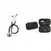 3M Littmann Stéthoscope Master Cardiology 2160 Noir + GIMA ÉTUI CLASSIC pour stéthoscope - noir.