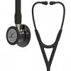 3M Littmann Stéthoscope de Diagnostic Cardiology IV, Tubulure Noire, Edition Smoke Brillant, Base Champagne, 69 cm, 6204 + GI