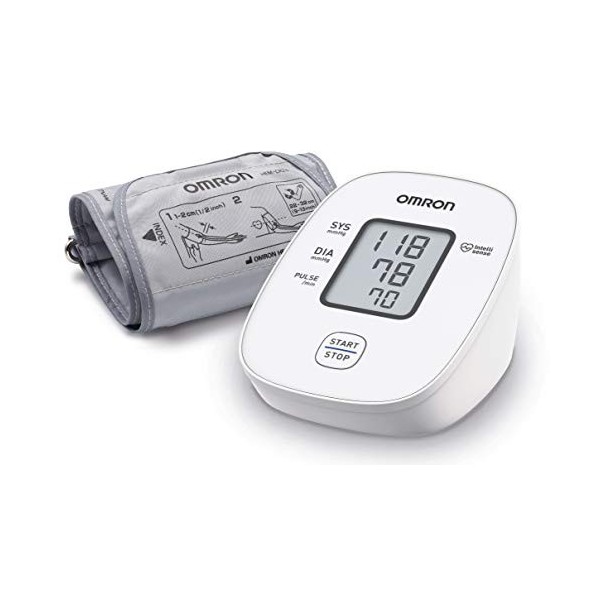 OMRON X2 Basic – Moniteur de tension artérielle automatique, validé cliniquement, avec détection des pulsation cardiaques irr