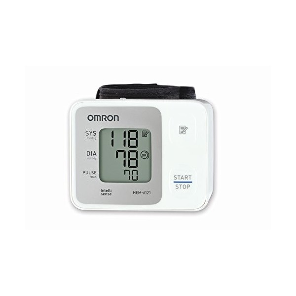 OMRON RS2 Tensiomètre au Poignet Électronique, Détection de pulsations cardiaques irrégulières, 30 mesures sauvegardées, vali