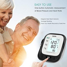 Tensiomètre Bras Electronique, Tensiomètre Numérique Automatique pour un Usage Domestique avec Détection de la Fréquence Card