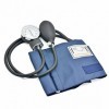 Belmalia Sphygmomanomètre Anéroïde avec Stéthoscope Pavillon Double, Tensiomètre Bras Manuel, Sac pour Service de Secours, Mé