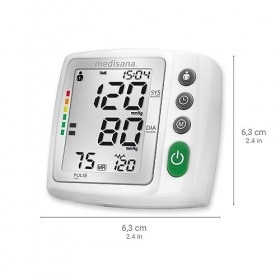 medisana BW 315 Tensiomètre au poignet, mesure précise de la tension artérielle et du pouls avec fonction mémoire, échelle de
