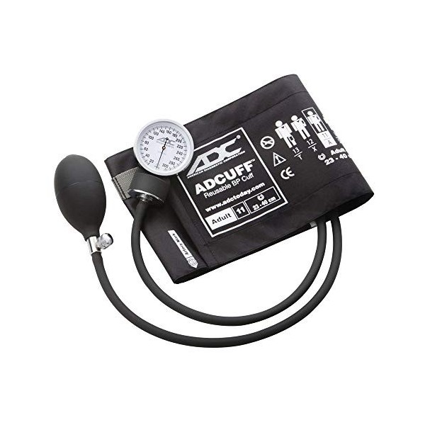 Sphygmomanomètre Anéroïde de Poche ADC Prosphyg 760 avec Brassard de Pression Artérielle ADCuff en Nylon