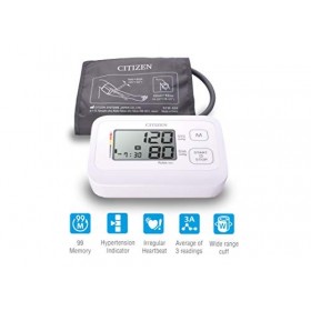 Tensiomètre numérique Citizen CHU305 à usage domestique avec brassard large 22-42 cm , grand écran LCD, indicateur dhyperte