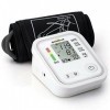 NTEK Tensiomètre numérique blanc pour haut du bras, tensiomètre avec grand brassard réglable 2242 cm pour usage domestique,