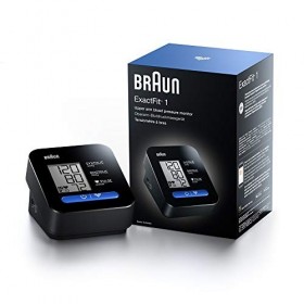 Tensiomètre au bras Braun ExactFit 1 BUA5000EUV1AM & Thermomètre Braun sans contact + contact avec technologie Age Precision 