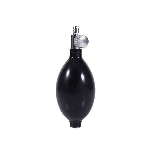 Ampoule De Tension Artérielle De Rechange Noir Inflation Manuelle Tensiomètre en Latex Ampoule Pression Artérielle avec Valve