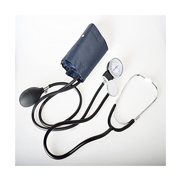 Sphygmomanomètre Anéroïde Stéthoscope Kit- Manuel Intelligent pour La Santé Moniteur de Pression Artérielle avec Brassard de 